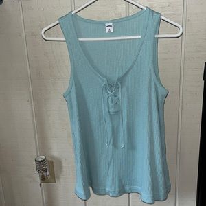 Blue Old Navy Tie Up Tank